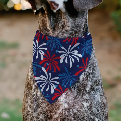 Pet Bandana - Americana Fireworks Show Blues/Red/White