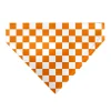 Pet Bandana - Checker White/TN Orange
