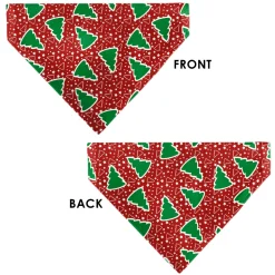 Pet Bandana - Christmas Trees/Stars Red/White/Green