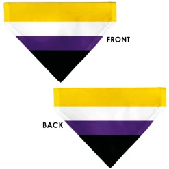 Pet Bandana - Flag Non-Binary Stripe