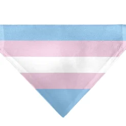 Pet Bandana - Flag Transgender Baby Blue/Baby Pink/White