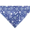 Pet Bandana - Hanukkah Holiday Symbols Blue/White