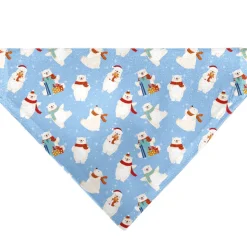 Pet Bandana - Holiday Polar Bear Poses Baby Blue