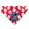 Pet Bandana - Lilo Dress Leaves & Stitch Sitting Pose Red/White