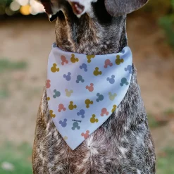 Pet Bandana - Mickey Mouse Ears Icon Scattered White