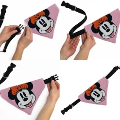 Pet Bandana - Minnie Mouse Smiling Face Close-Up Pink