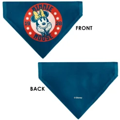 Pet Bandana - MINNIE MOUSE 1928 Dreamy Pose Blue/Red/White/Yellow