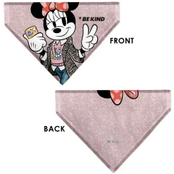 Pet Bandana - Minnie Mouse BE KIND Peace Pose Pinks