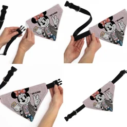 Pet Bandana - Minnie Mouse BE KIND Peace Pose Pinks