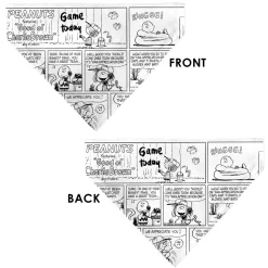 Pet Bandana - PEANUTS Good Ol Charlie Brown Comic Scene Blocks White/Black