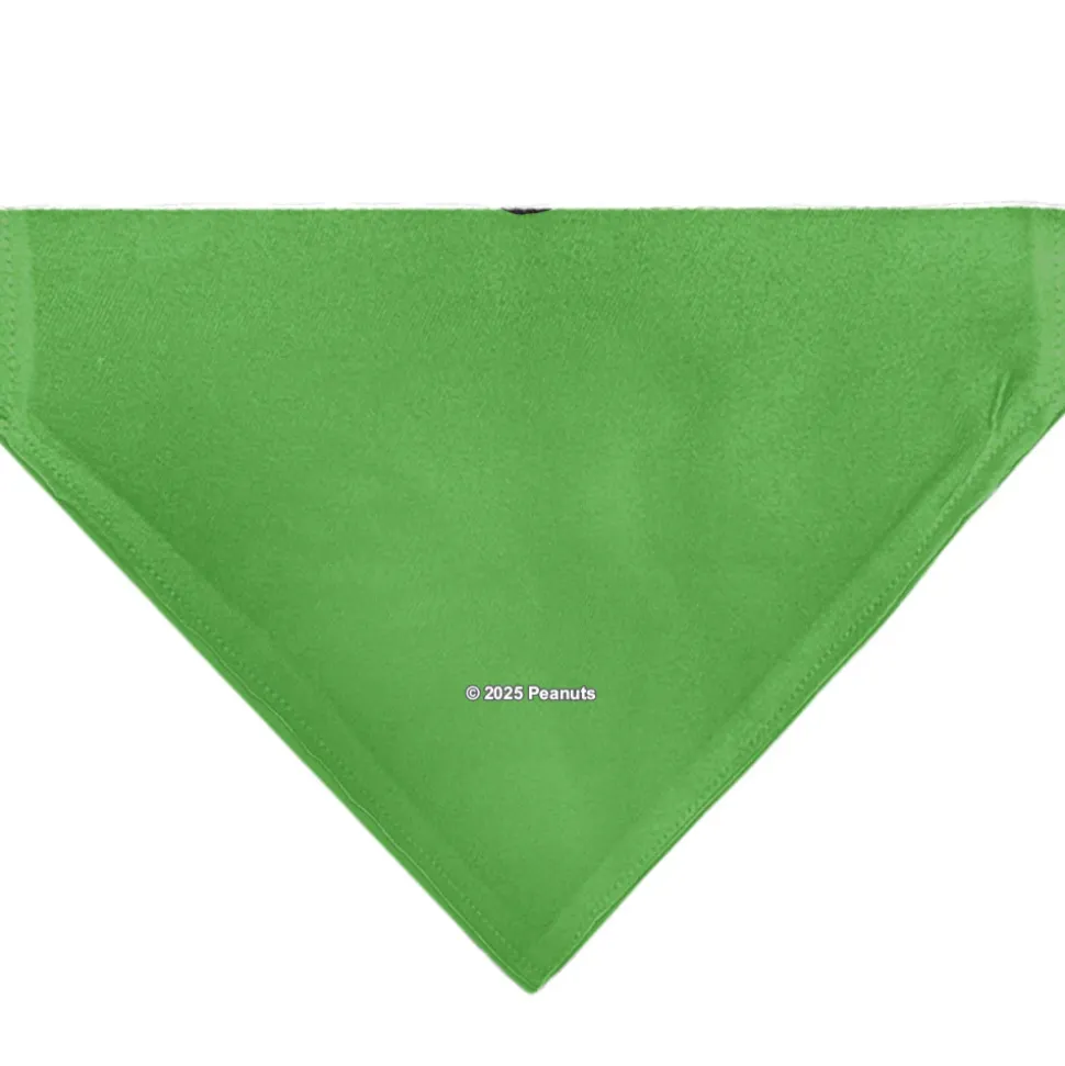 Pet Bandana - Peanuts Peppermint Patty Smiling Face Pose Green