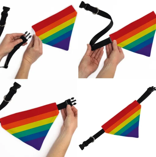 Pet Bandana - Rainbow Print