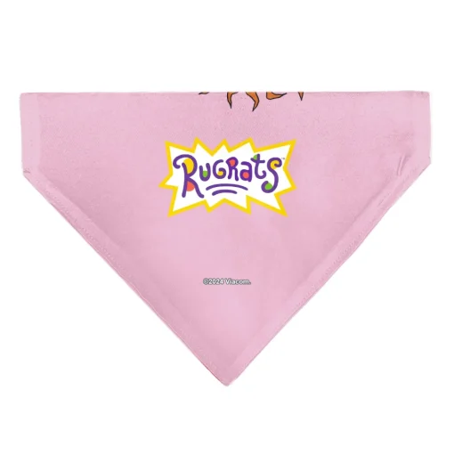 Pet Bandana - Rugrats Chuckie HUG ME Hearts Pose Pink