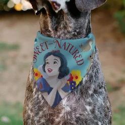 Pet Bandana - Snow White SWEET NATURED Pose Blue