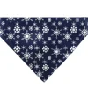 Pet Bandana - Snowflakes Blue/White