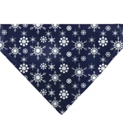 Pet Bandana - Snowflakes Blue/White