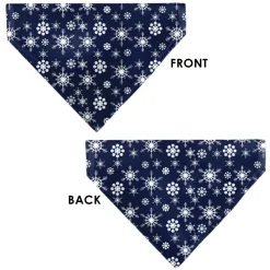 Pet Bandana - Snowflakes Blue/White
