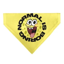 Pet Bandana - SpongeBob SquarePants NORMAL IS BORING Pose Yellows