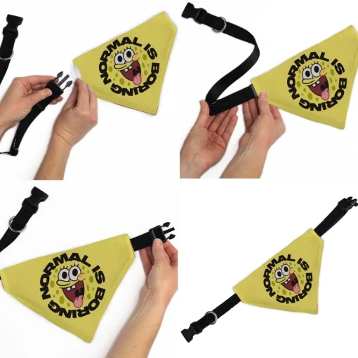 Pet Bandana - SpongeBob SquarePants NORMAL IS BORING Pose Yellows