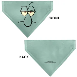 Pet Bandana - SpongeBob SquarePants Squidward Character Close-Up Blue