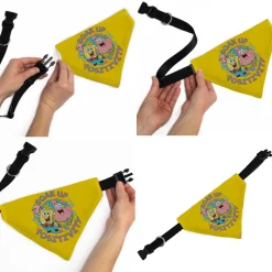 Pet Bandana - SpongeBob SquarePants and Friends SOAK UP POSITIVITY Pose Yellow