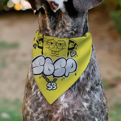Pet Bandana - SpongeBob SquarePants SPSP $B Chain Pose Yellow