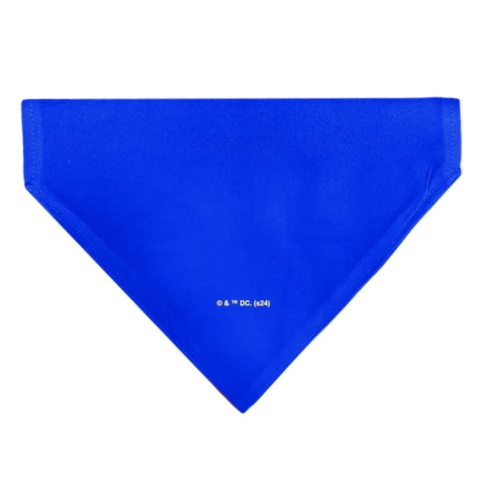 Pet Bandana - Superman Shield Logo Blue/Red/Yellow