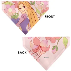 Pet Bandana - Tangled Rapunzel and Pascal Flowers Pose Pinks