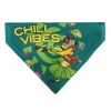 Pet Bandana - The Lion King Timon CHILL VIBES Hula Pose Blue/Multi Color
