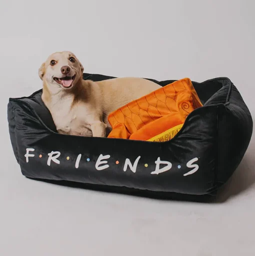 Pet Bed - FRIENDS Black White Multi Color