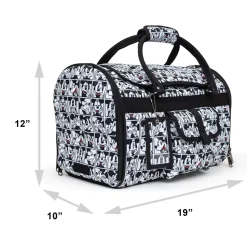 Pet Carrier - Mickey Mouse Expression Blocks White/Black/Red