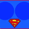 Placemat - Superman Blue w/Bowl Markers
