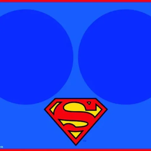 Placemat - Superman Blue w/Bowl Markers