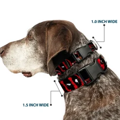 Plastic Clip Collar - Deadpool 2-Action Poses/Splatter Logo Black/Red/White