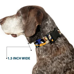 Plastic Clip Collar - Road Runner/Wile E. Coyote Expressions Stacked Black