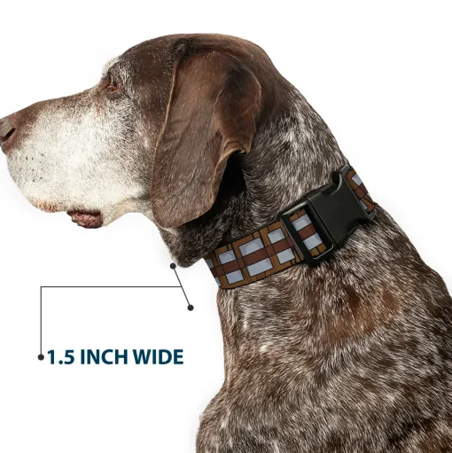 Plastic Clip Collar - Star Wars Chewbacca Bandolier Bounding Browns/Gray