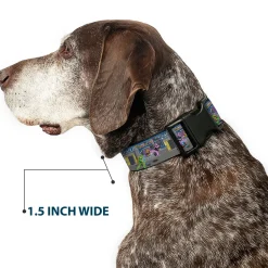 Plastic Clip Collar - Teenage Mutant Ninja Turtles Battle Purple Foot Soldier Ninja Video Game Scene Grays