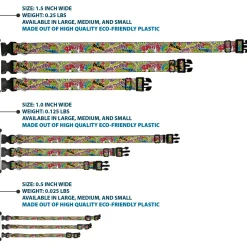 Plastic Clip Collar - Teenage Mutant Ninja Turtles Sticker Slaps Collage White/Multi Color