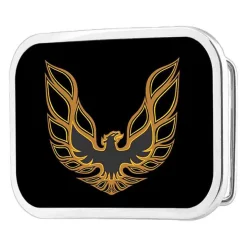 Pontiac Firebird Logo FCG Black Golds - Chrome Rock Star Buckle