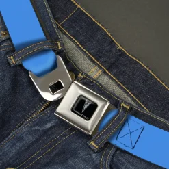 Pontiac Seatbelt Belt - Baby Blue Webbing