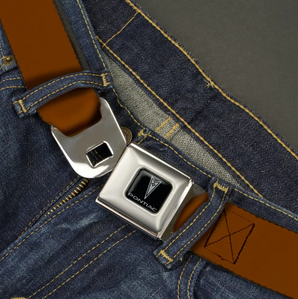 Pontiac Seatbelt Belt - Brown Webbing