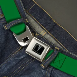 Pontiac Seatbelt Belt - Green Webbing
