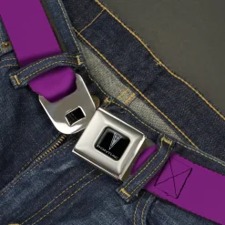 Pontiac Seatbelt Belt - Purple Webbing