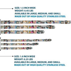 Prince & Cinderella Full Color Seatbelt Buckle Collar - Cinderella Movie Panels & Quotes