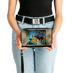 PU Zip Around Wallet Rectangle - Classic Star Trek JOIN STARFLEET TODAY Member Group Pose