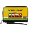 PU Zip Around Wallet Rectangle - SOUTH PARK Boys 8-Bit Couch Pose Yellow