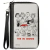 PU Zip Around Wallet Rectangle - Peanuts Gang THE IN CROWD Group Pose White/Black/Red