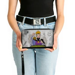 PU Zip Around Wallet Rectangle - Snow White's Evil Queen Cauldron Pose