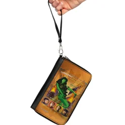 PU Zip Around Wallet Rectangle - Classic Star Trek Orion Women and Character Pose