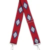 Purse Strap - Arkansas Flag Red Blue White